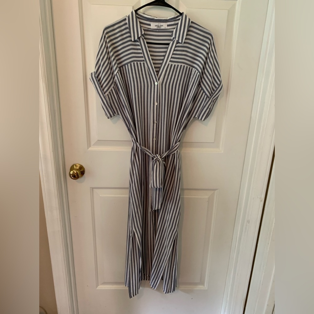 Carly Jean Los Angeles Striped Dress - Size Small